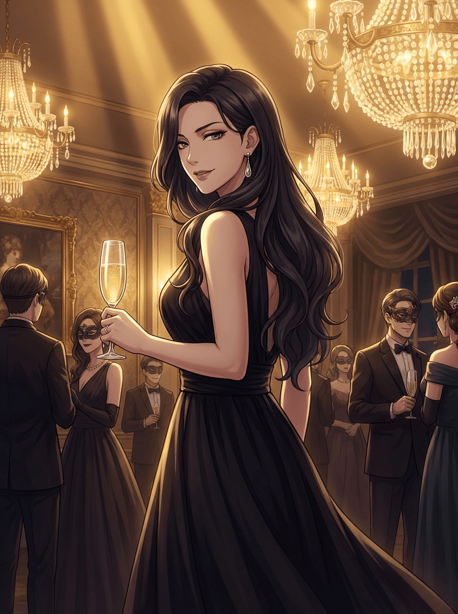 Glass Alibi — AI visual novel cover art